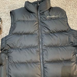 Eddie Bauer down vest black- mens medium